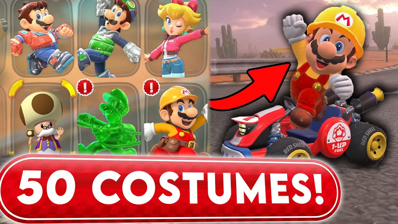 50 New Costumes For Mario Kart World!