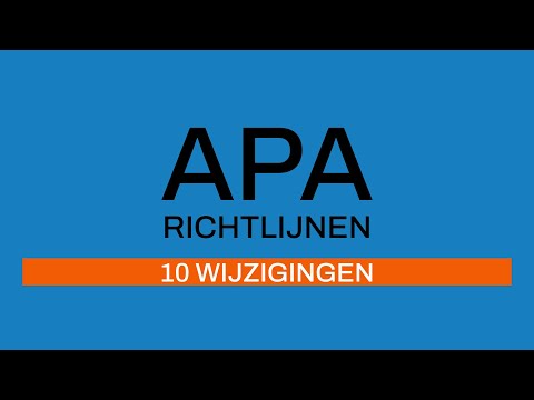 APA-richtlijnen: 10 verschillen 6e en 7e editie