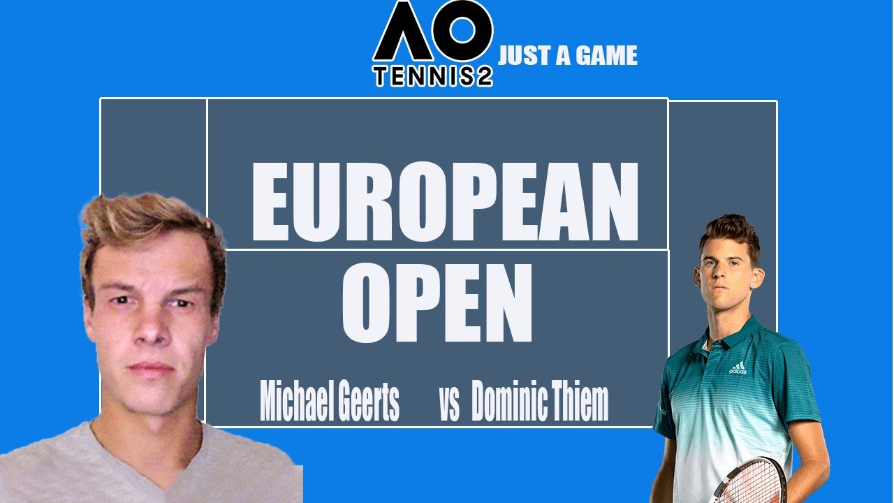 Michael Geerts vs Dominic Thiem 🏆 ⚽ european Open (19/10/2022) 🎮