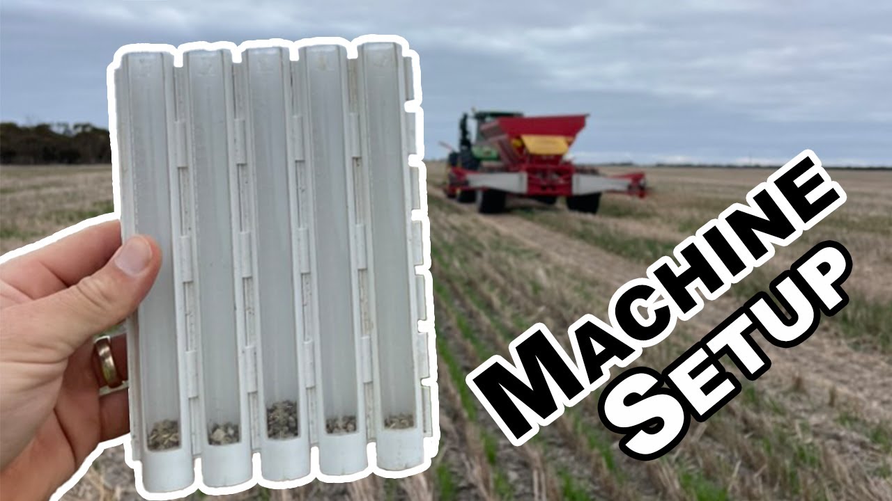 Spreading Agstar onto the Barley - YouTube
