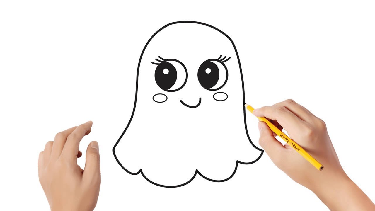 Cómo dibujar un fantasma | Dibujos sencillos - thptnganamst.edu.vn