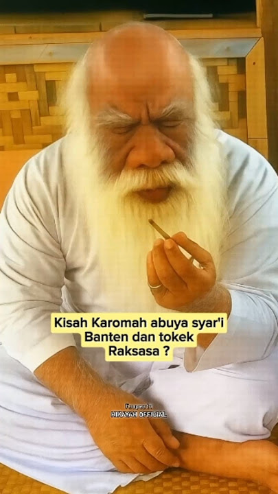 the blessings of Abuya Syar'i and the giant gecko