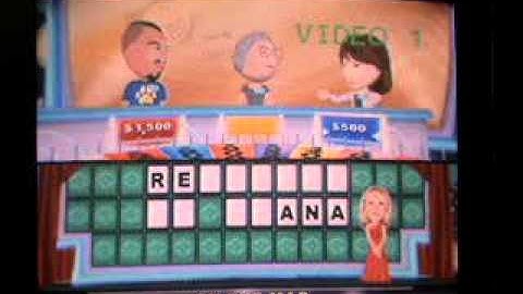 Wheel of Fortune Wii Run Game 9 Part 2 Multi-Million Dollar Run