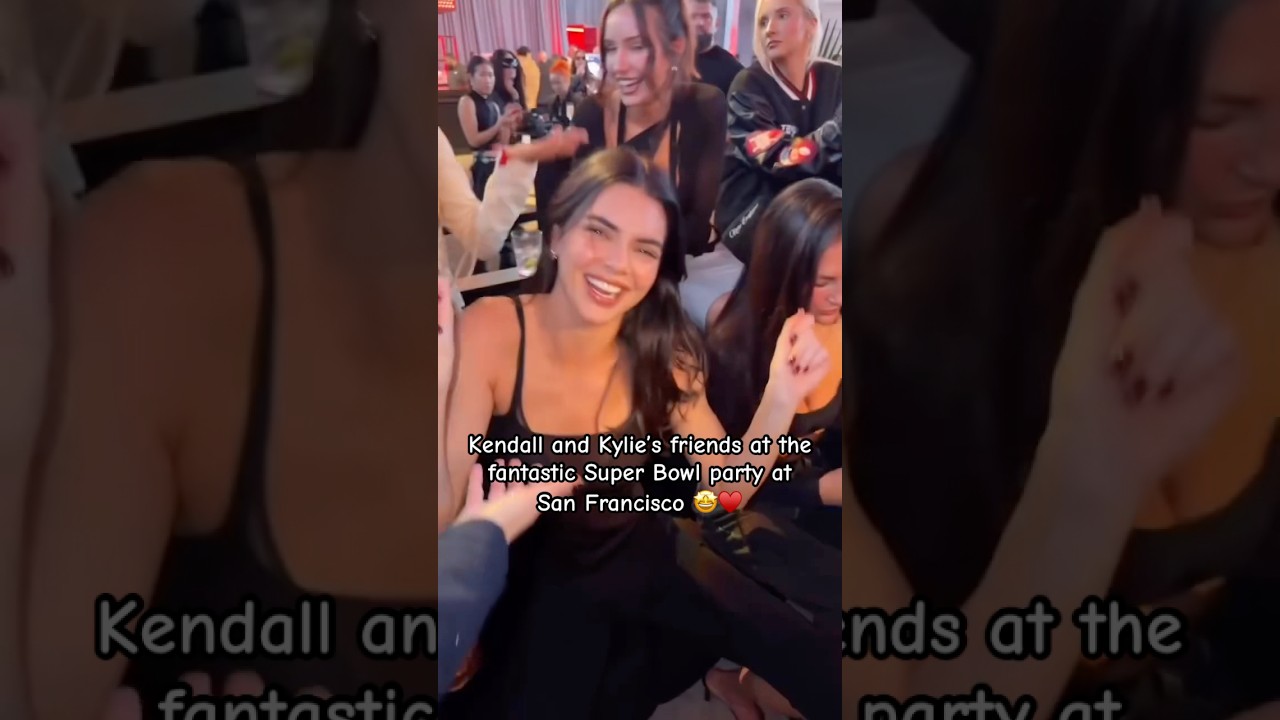 Kendall and friends at the fantastic Super Bowl party at San Francisco