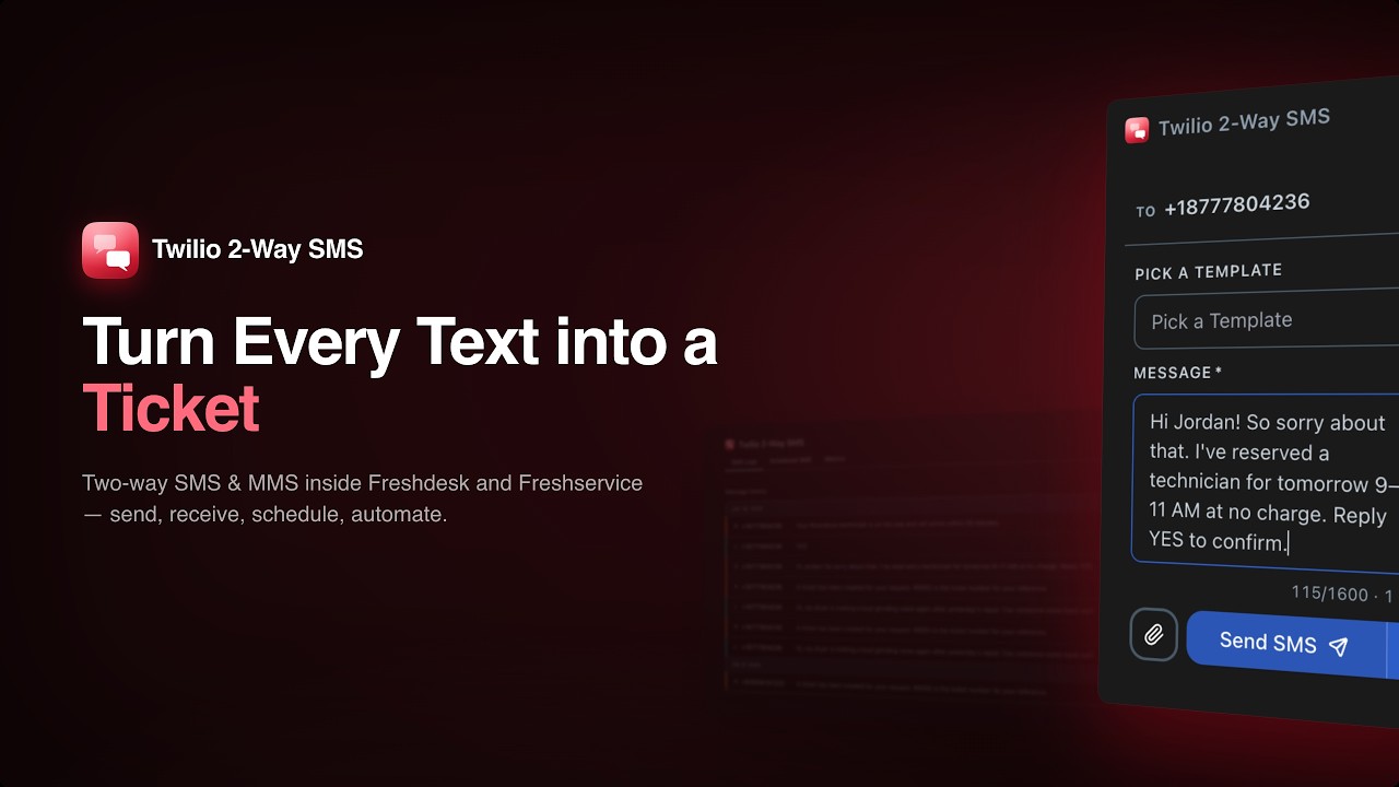 Twilio 2-Way SMS demo video