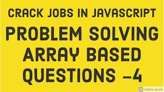 Problem Solving  Array Question Set #04 #41