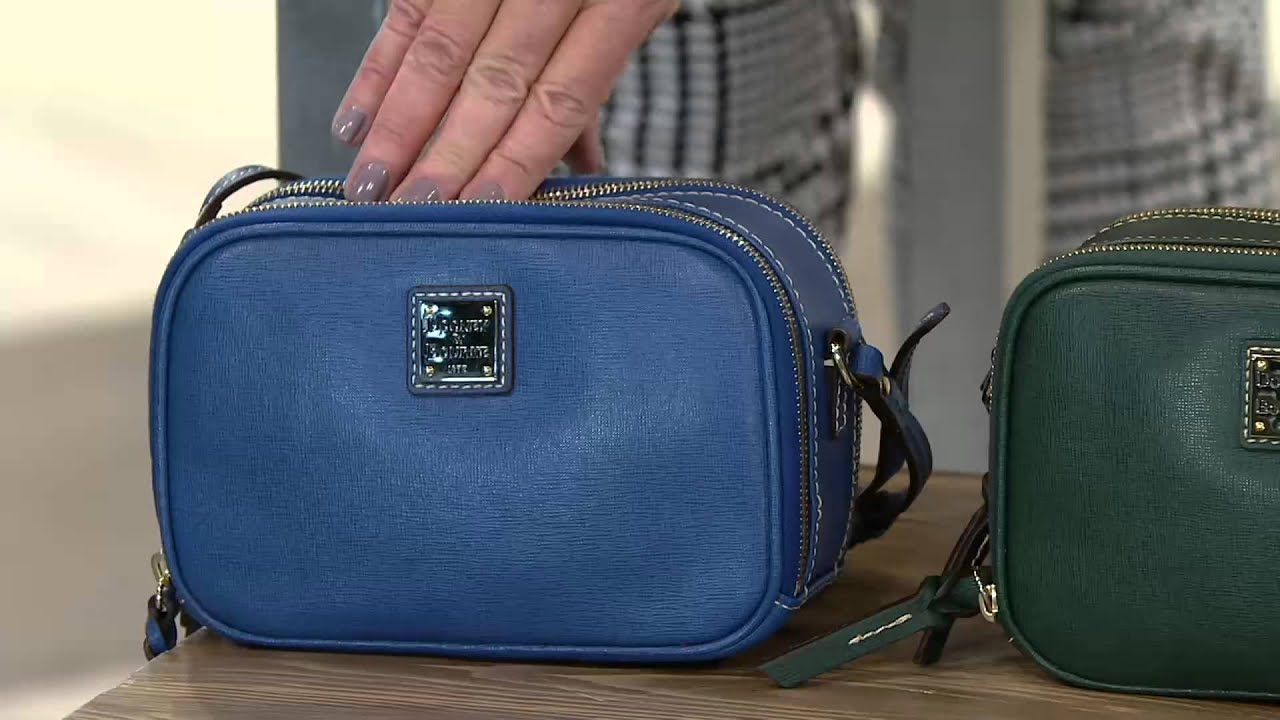 Dooney & Bourke Saffiano Leather Sawyer Crossbody on QVC 