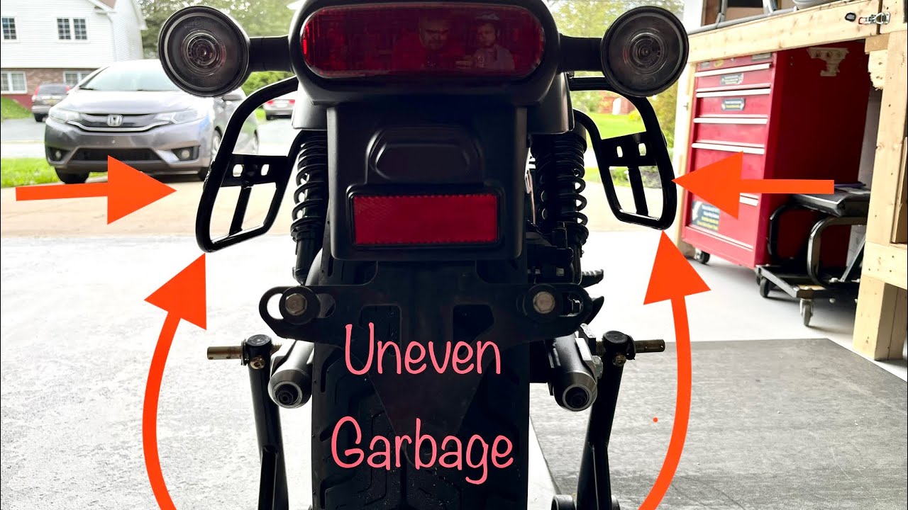2022 Honda Rebel 500 pannier luggage rack problem / fai