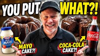 2 Chocolate Cakes with SECRET Ingredients! | Mayo Cake + Coca-Cola Cake