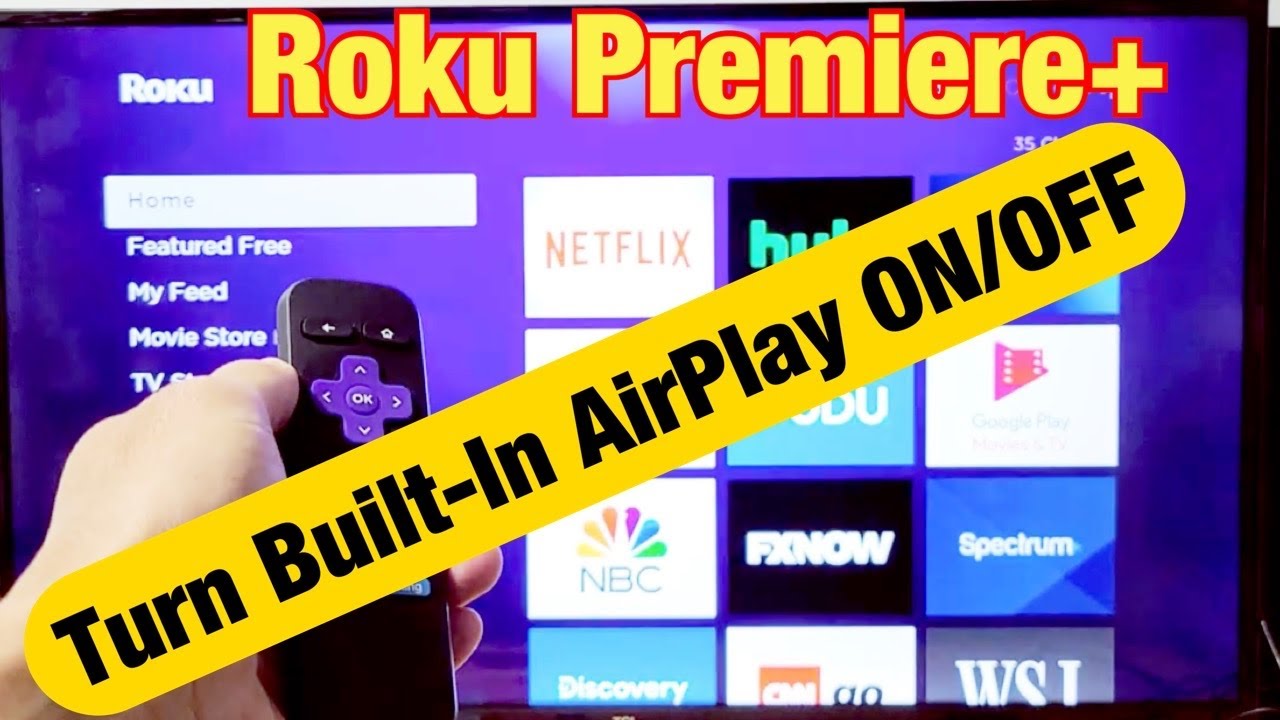 How to Turn AirPlay 2 ON/OFF on Roku Premiere or Premiere Plus - YouTube