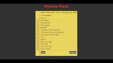 Strawpoll series voting