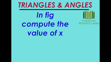 Class 9 –Triangles & Angles-RD Sharma-Pg 11.21, Ex 9 , In fig compute the value of x
