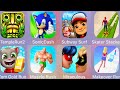 Muscle Rush,Subway Surf,Temple Run,Skater Stacker,Tom Run,Sonic Dash,Makeover Run,Miraculous Lady