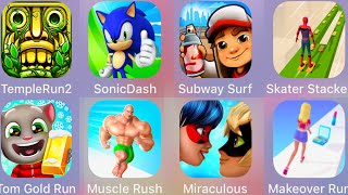 Muscle Rush,Subway Surf,Temple Run,Skater Stacker,Tom Run,Sonic Dash,Makeover Run,Miraculous Lady screenshot 4