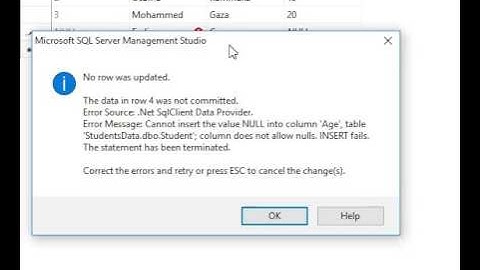 شرح بالعربي(SQL Server 2014  Tutorial  -  How to set column Allow Nulls and save changes)