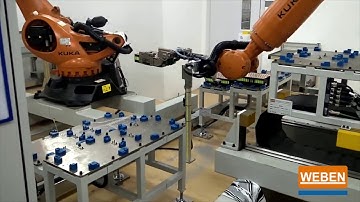 ASSEMBLY AND WELDING BATTERY LINE WITH KUKA ROBOTS