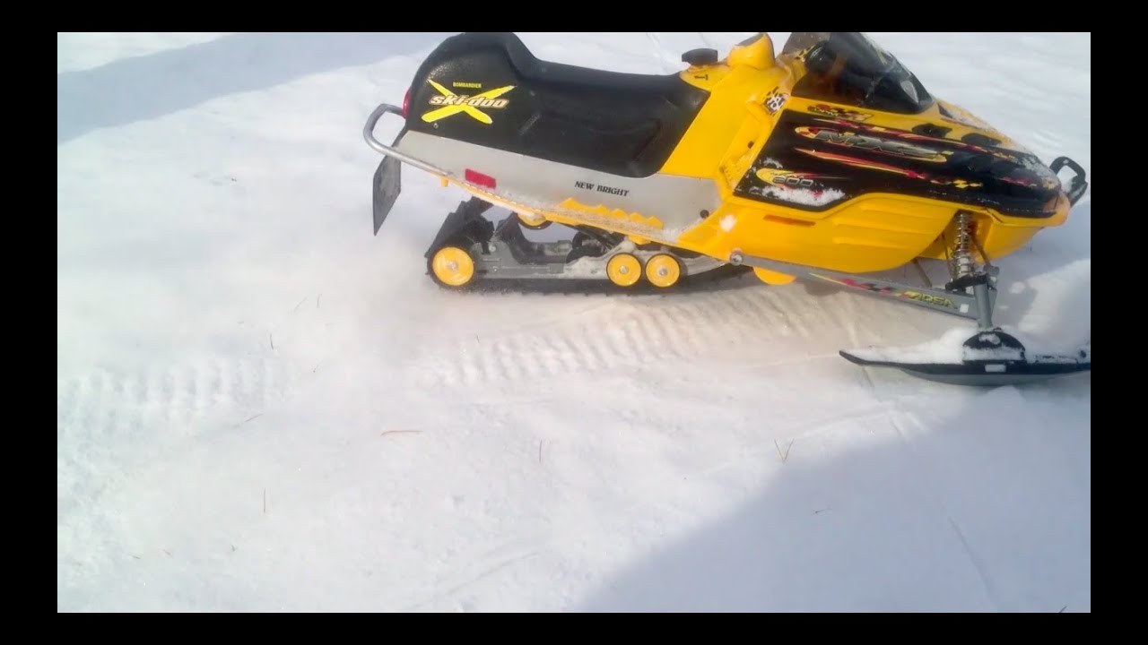 new bright snowmobile