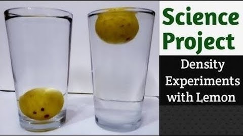 Density of water std 7* Water density using lemon*lemon floats in salty water*masterbhangale*