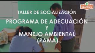 INVITACIÓN A LA SOCIALIZACIÓN DEL PAMA