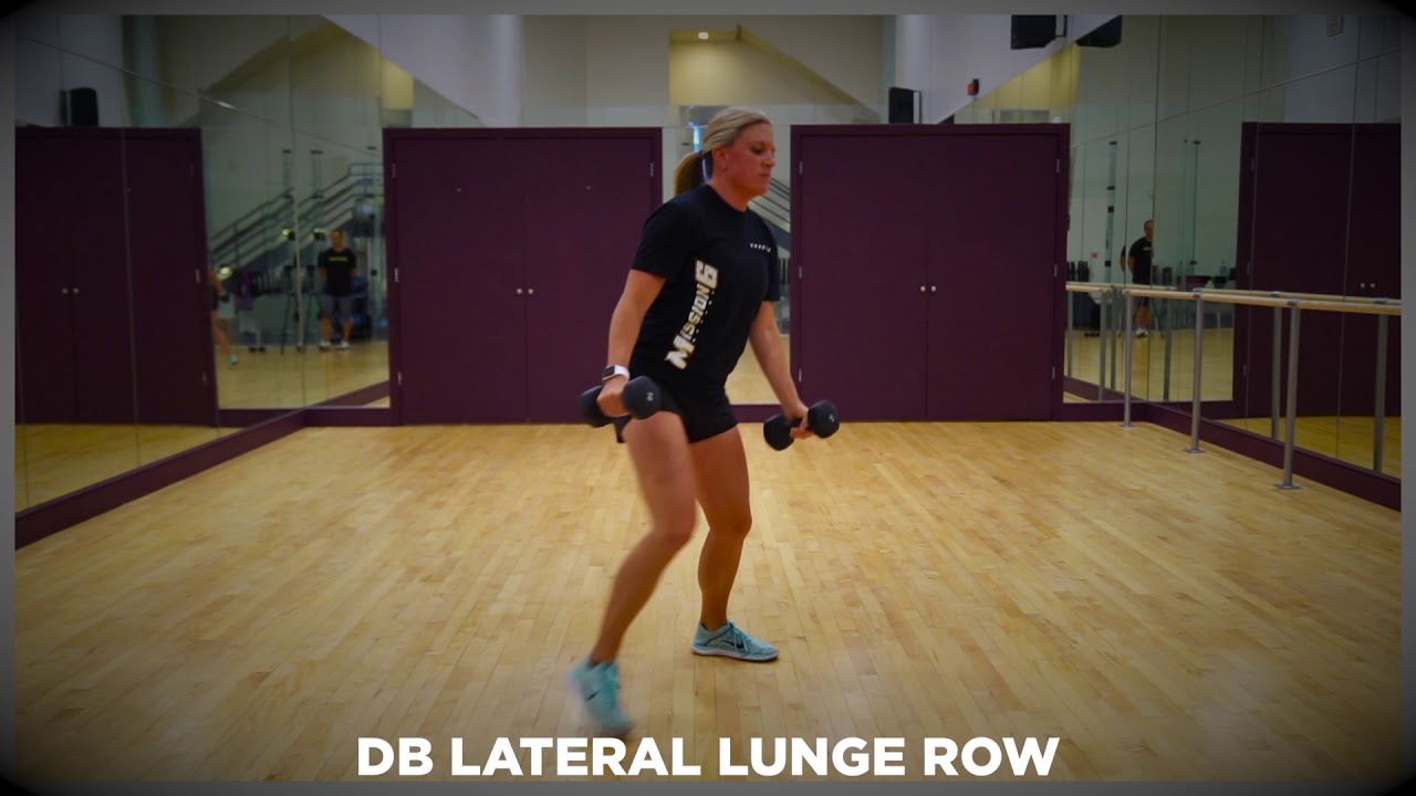 Dumbbell Lateral Lunge with Row - YouTube