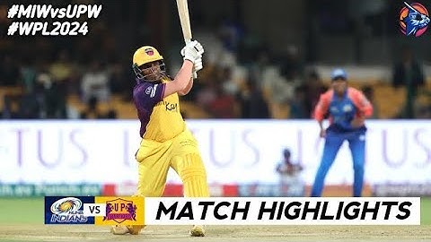 MI vs UPW WPL 2024 MATCH HIGHLIGHTS: WPL POINT TABLE : WPL Today match highlights: MI Beat UPW