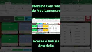 Planilha Controle de Medicamentos em Excel VBA #shorts screenshot 4