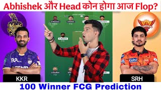 KKR vs SRH Dream11 Prediction Team, SRH vs KKR Dream11 Team, Today Match Dream11 Team, FCG screenshot 1