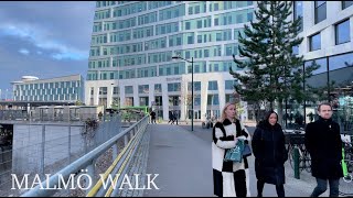 🇸🇪 Malmö, Sweden Walking Tour | Winter Walk in Hyllie Business District [4K HDR 60fps Binaural ASMR]