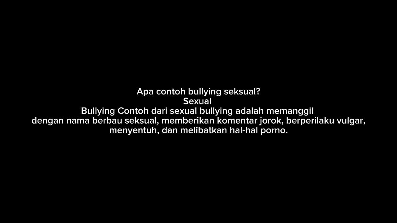 Bullying seksual - YouTube