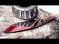 Making a camp knife from bearings