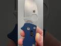 That blue G10 is 🥶 #fwk #funwithknives #spyderco #knives #knife #manix2 #spy27