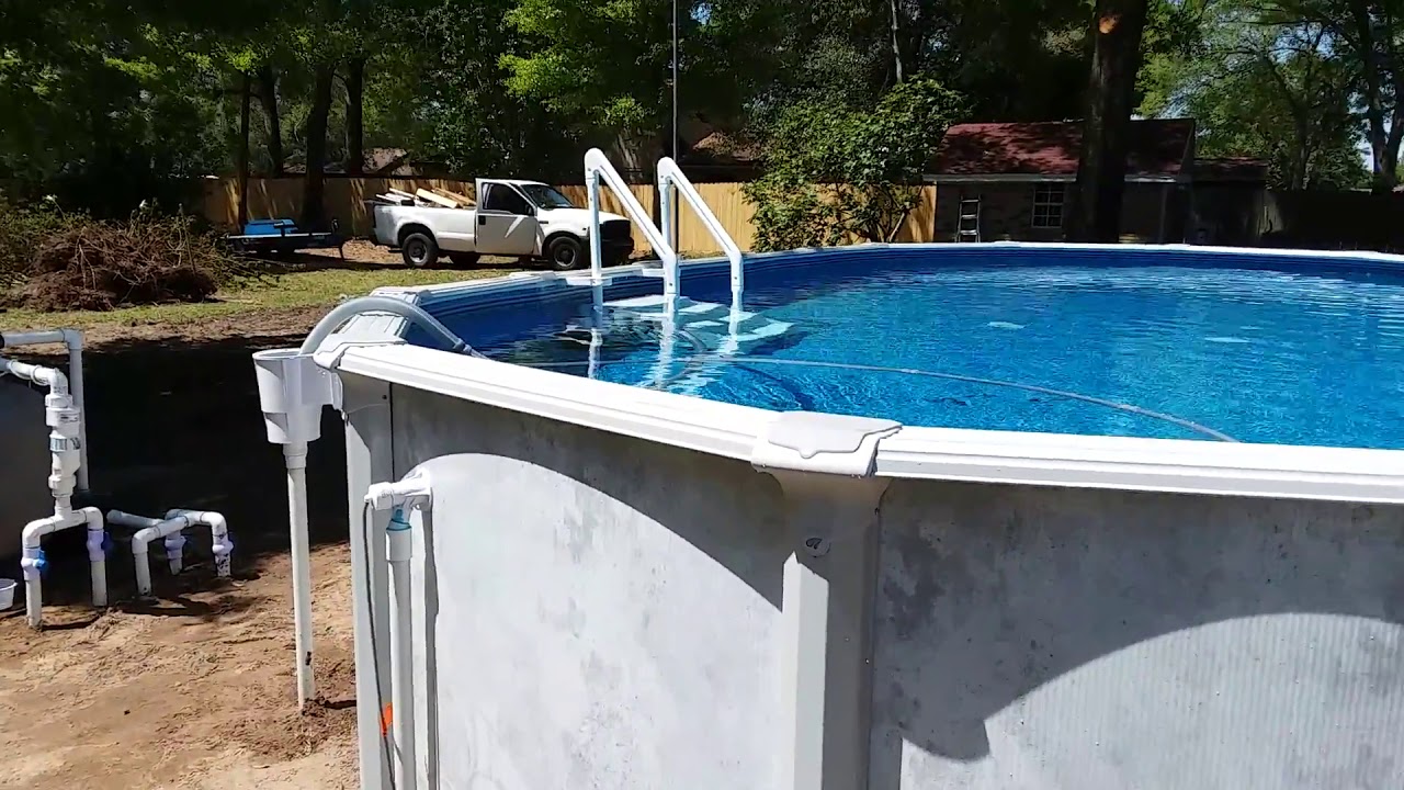 Above ground pool Pensacola Florida - YouTube