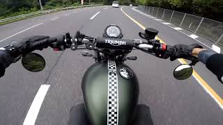 TRIUMPH Scrambler900 Exhaust Sound/スクランブラー900 マフラーサウンド 182号線