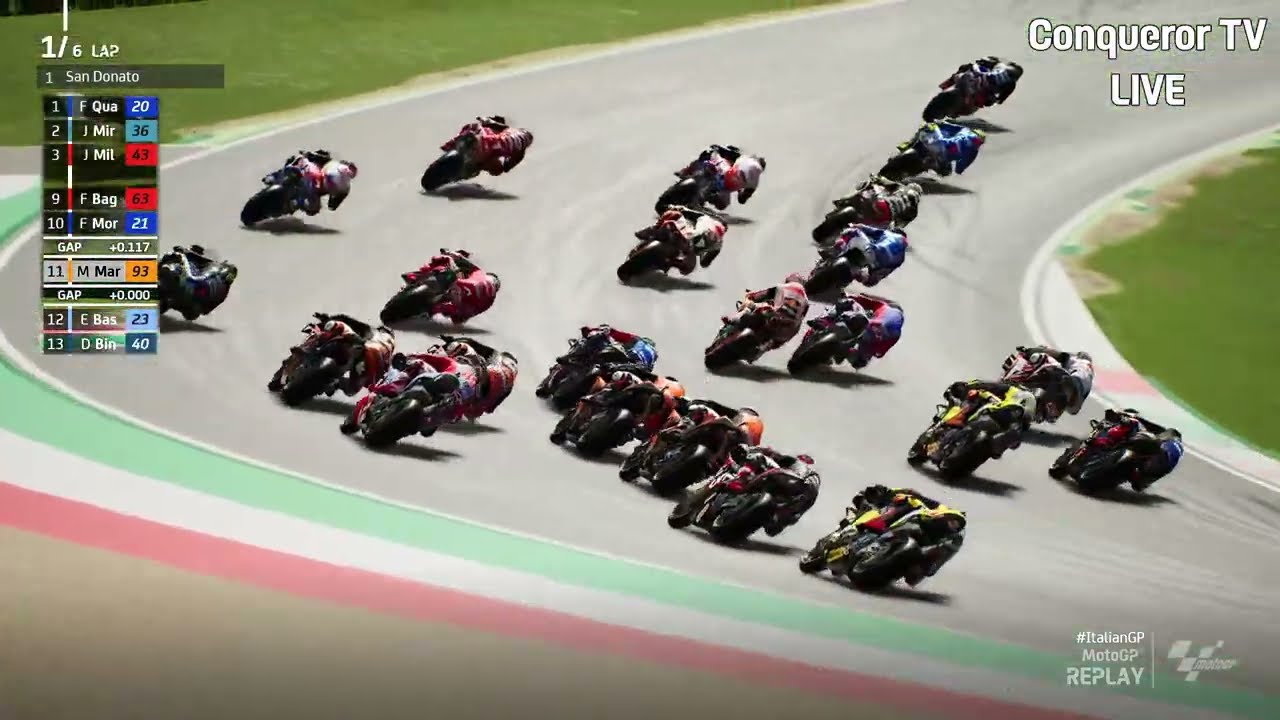 Heart-Stopping Action LIVE MotoGP Race #ItalianGP - Marc Marquez vs Joan Mir