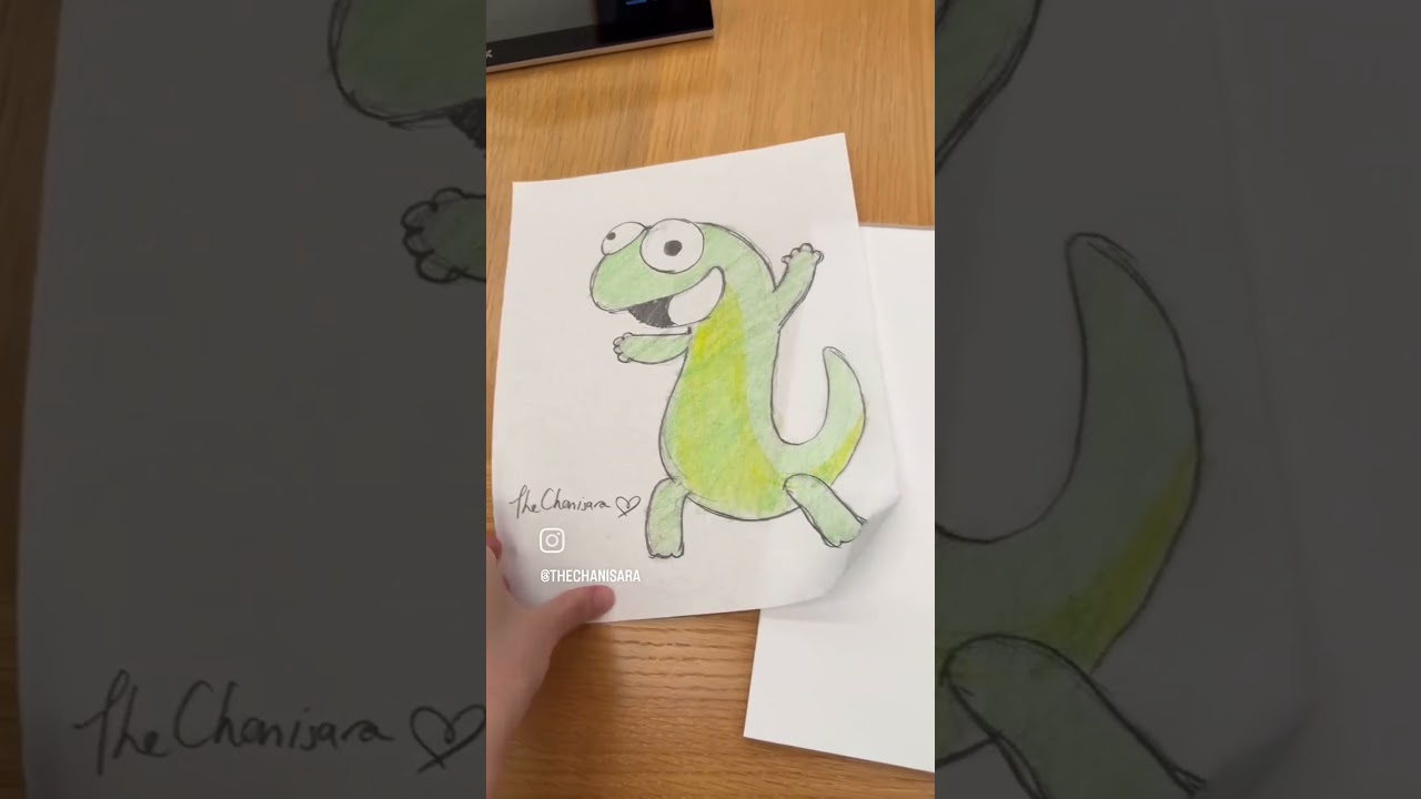 วาดกิ้งก่าทอม กับทีม Pixar ที่ทำอนิเมชั่น Hoppers กันค่า🦎❤️ น้องปอนด์ @ppnaravit #HoppersTH