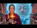 Tibetan Monks Beneath the Giant Cliff Buddha | Deep Mantra Chant for Calm & Inner Peace