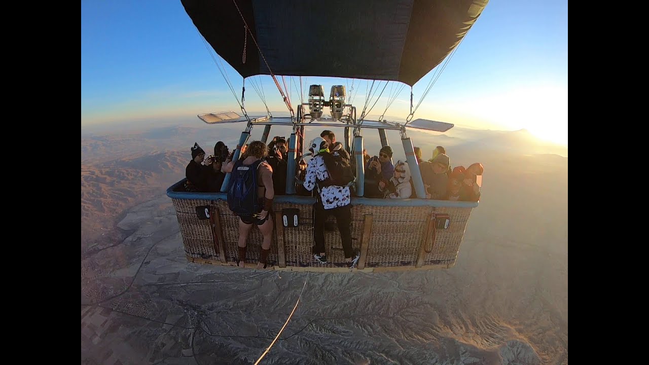 Hot Air Balloon Jump Cappadocia,Spartacus Jump YouTube