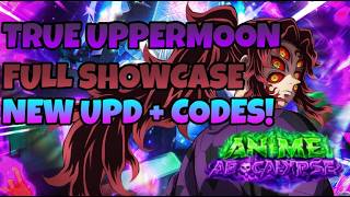 Full Showcase True Upper Moon &amp; New Update + Codes! | Anime Apocalypse