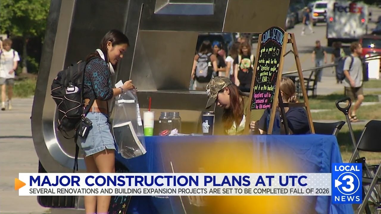 UTC campus undergoing major renovation and building expansion projects