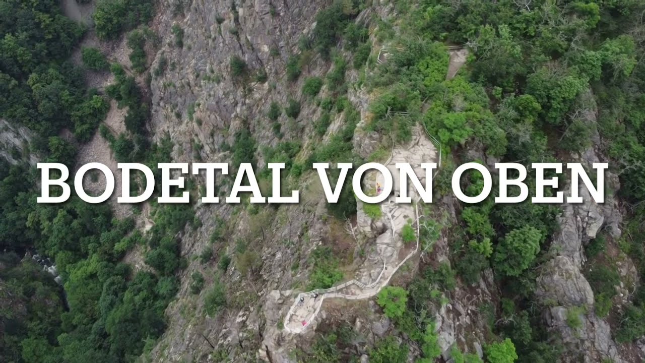 Harz Thale 07.2021. Flug mit Drohne über Bodetal/Hexentanzplätz 4K !!!