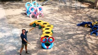 Playground Ideas  DIY Crazy Caterpillar