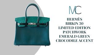 Hermes Birkin 25 Bag Emerald Crocodile Gold Hardware – Mightychic