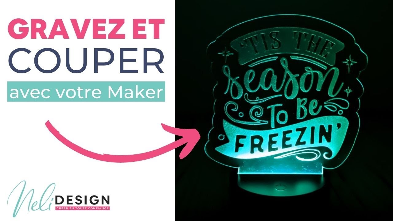 Ajouter des hachures à une gravure et couper de l'acrylique avec la lame couteau de la Maker