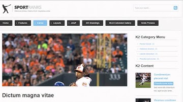 Joomla Template  Sportranks- Menzza.com