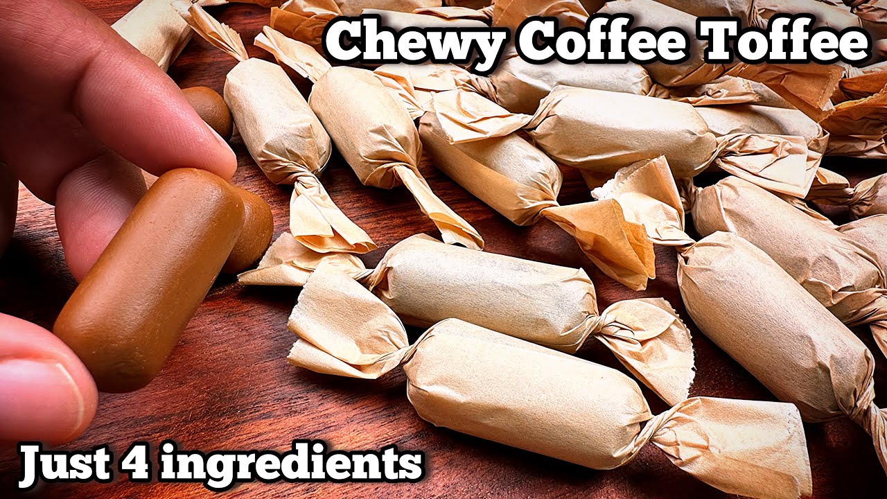 How to make COFFEE TOFFEE at Home | Best Caramel Chewy Candy Recipe with Just 4 Ingredients