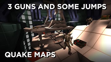 Quake Maps - Three Guns and Some Jumps