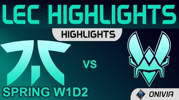 FNC vs VIT Highlights LEC Spring Season 2022 W1D2 Fnatic vs Team Vitality by Onivia