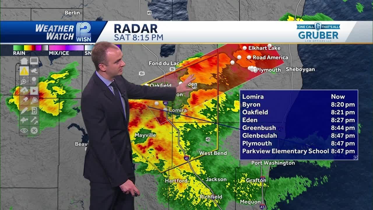 Severe Thunderstorm Warning for Dodge, Fond du Lac and Washington ...