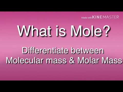 Video: Difference Between Molar Mass And Molecular Mass