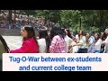 Tugowar between exstudents and current college team